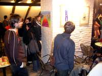 Vernisáž výstavy skupiny 001 na Skleněné louce