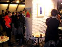 Vernisáž výstavy skupiny 001 na Skleněné louce