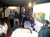 Vernisáž výstavy skupiny 001 na Skleněné louce