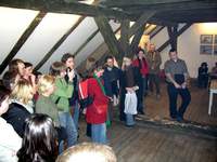 Vernisáž výstavy skupiny 001 na Skleněné louce