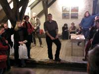 Vernisáž výstavy skupiny 001 na Skleněné louce