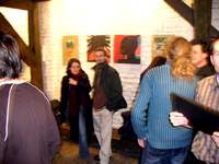 Vernisáž výstavy skupiny 001 na Skleněné louce