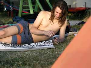 Účastníci workshopů na pláži Ostende