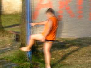 Účastníci workshopů na pláži Ostende