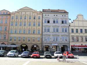House Of Arts on the square in České Budějovice (Budweiss)