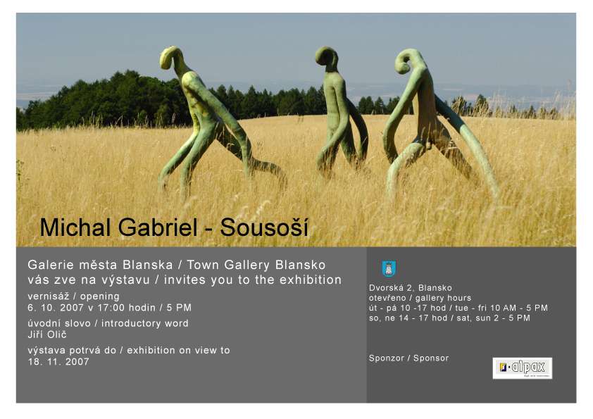 Michal Gabriel - Sousoší, Blansko, 6.10.2007