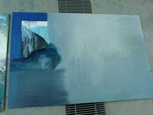 Obraz slečny s mobilem