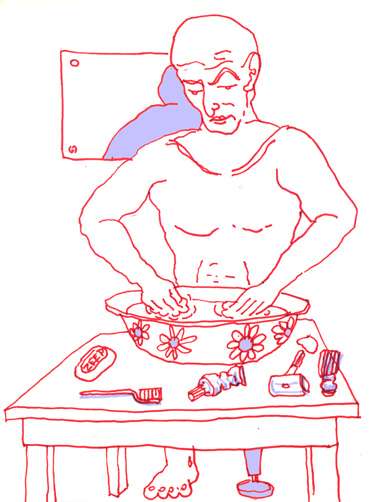 Výstava na Radikále z 24.5.2004: Daily Hero: Řeznické ruce