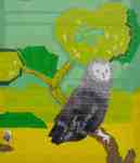 Petr Kožíšek: Sovy a klece, barevné izolepy