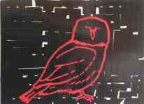 Petr Kožíšek: Sovy a klece, barevné izolepy