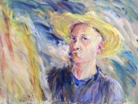 obraz - malba, Lubor Drgáč: Autoportrét